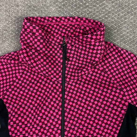 Lululemon Radiant Jacket Women's Size 6 Pink Black Full Zip Check Checkered - Picture 3 of 11